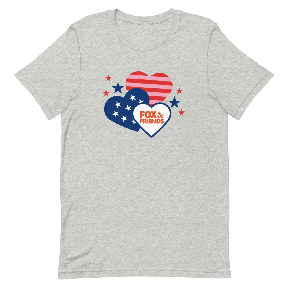 1278-fox-friends-hearts-unisex-t-shirt-1.webp FOX & Friends Hearts Unisex T-Shirt