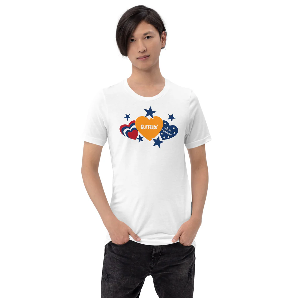 Gutfeld! Proud American Hearts And Stars T-Shirt