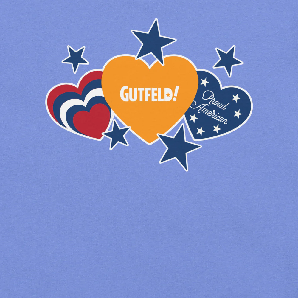 Gutfeld! Proud American Hearts And Stars T-Shirt