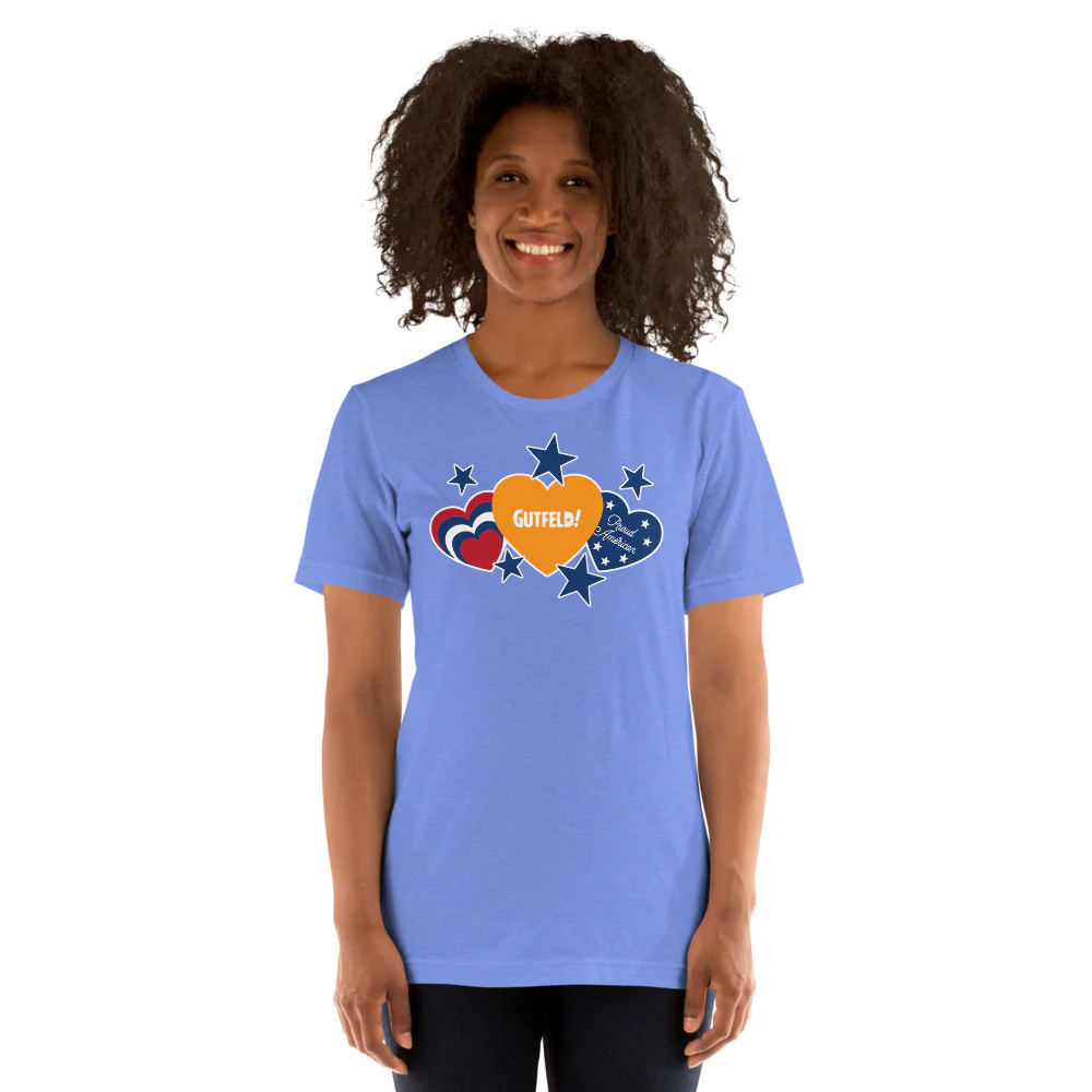 Gutfeld! Proud American Hearts And Stars T-Shirt