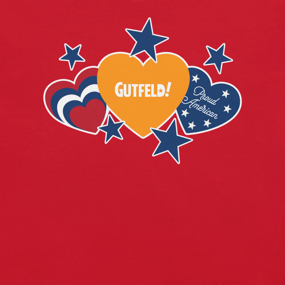 Gutfeld! Proud American Hearts And Stars T-Shirt
