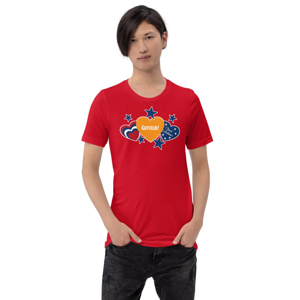 Gutfeld! Proud American Hearts And Stars T-Shirt