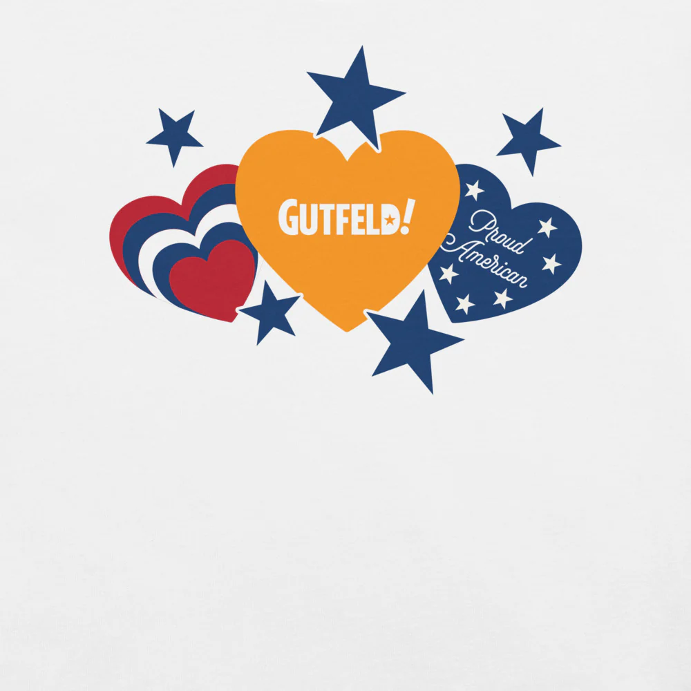 Gutfeld! Proud American Hearts And Stars T-Shirt