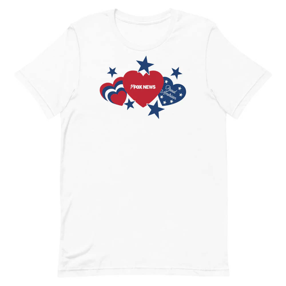 FOX News Proud American Hearts And Stars T-Shirt