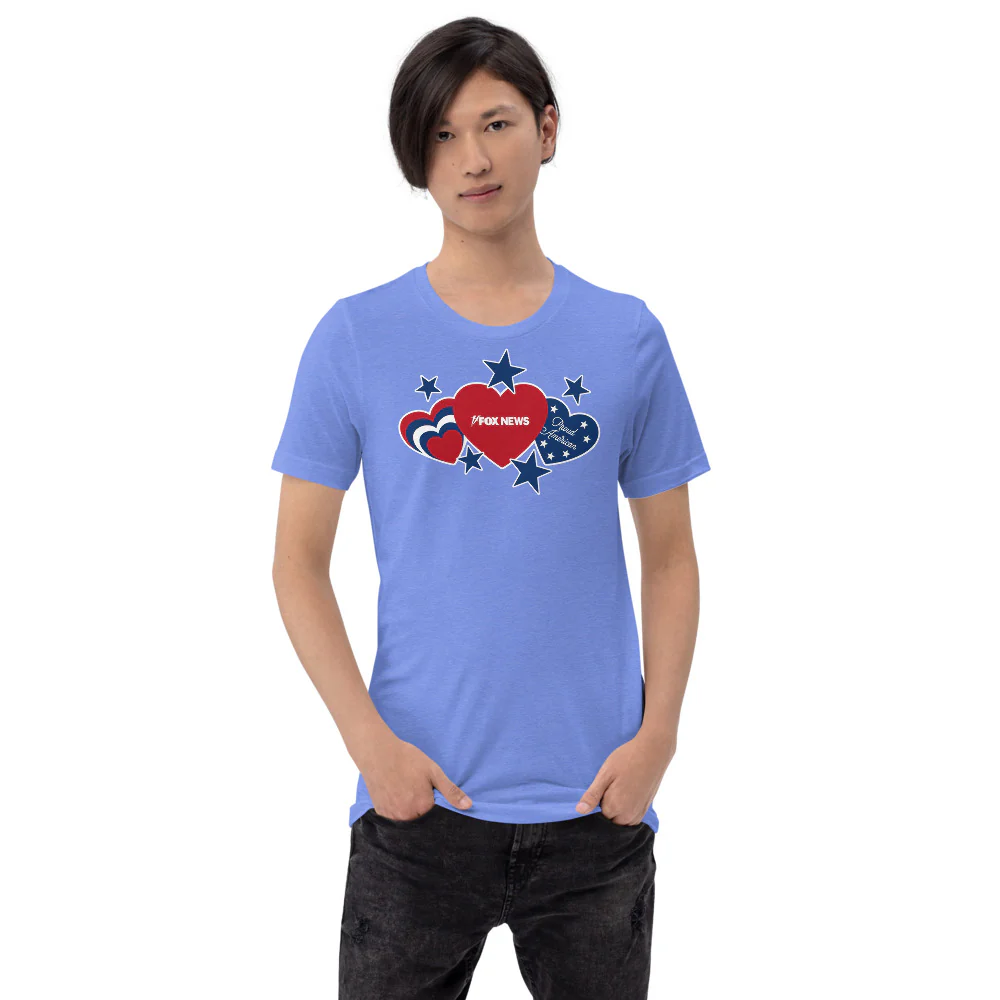 FOX News Proud American Hearts And Stars T-Shirt