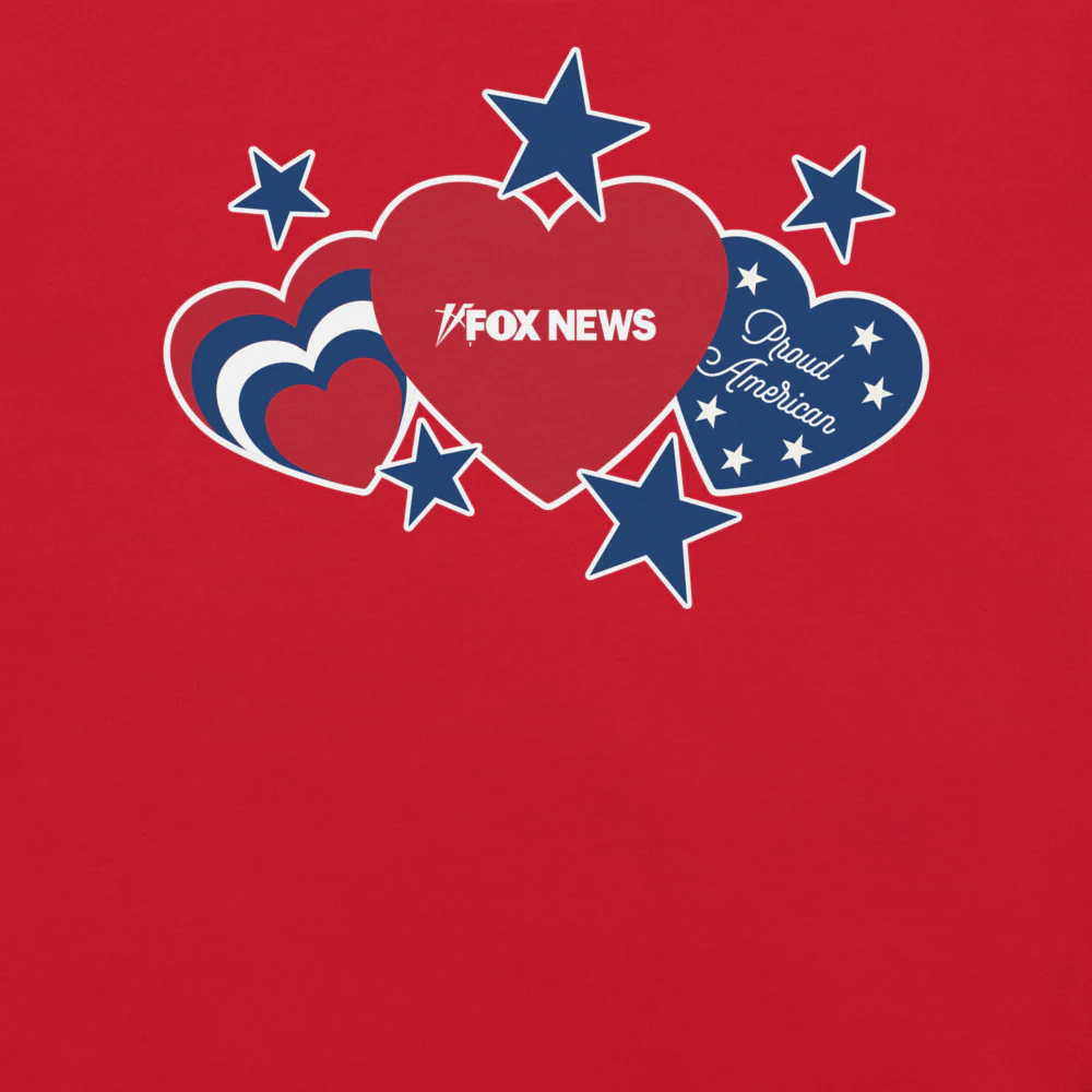 FOX News Proud American Hearts And Stars T-Shirt