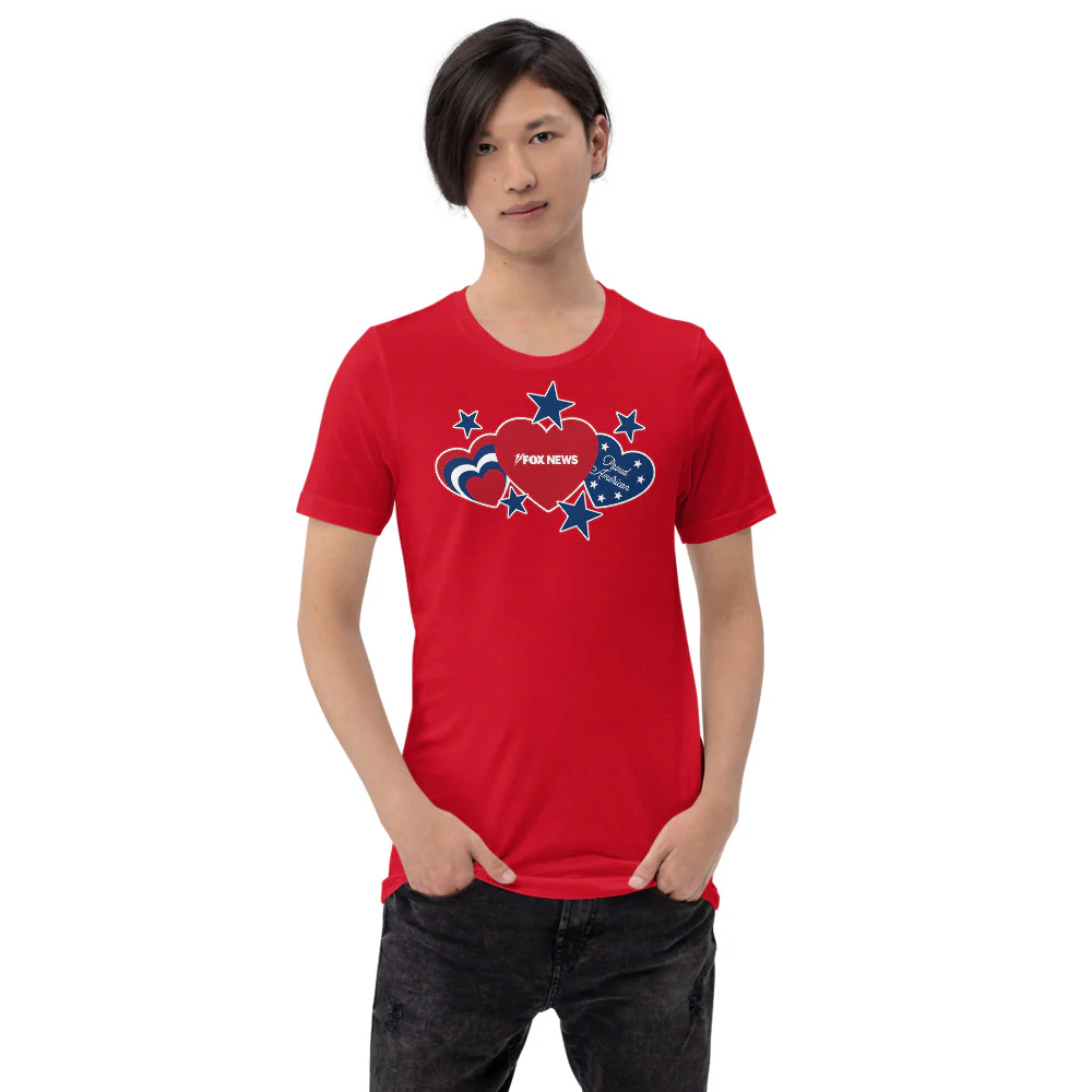 FOX News Proud American Hearts And Stars T-Shirt