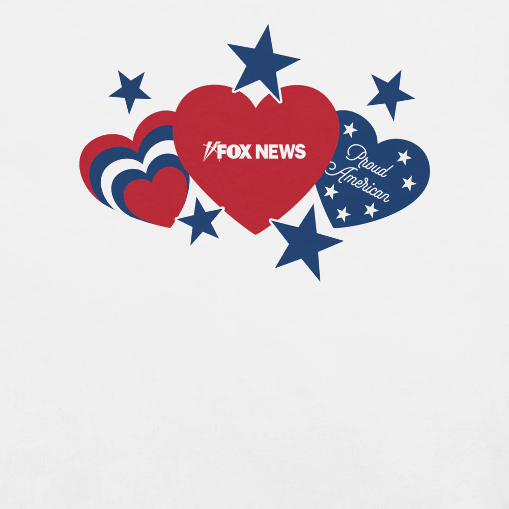 FOX News Proud American Hearts And Stars T-Shirt