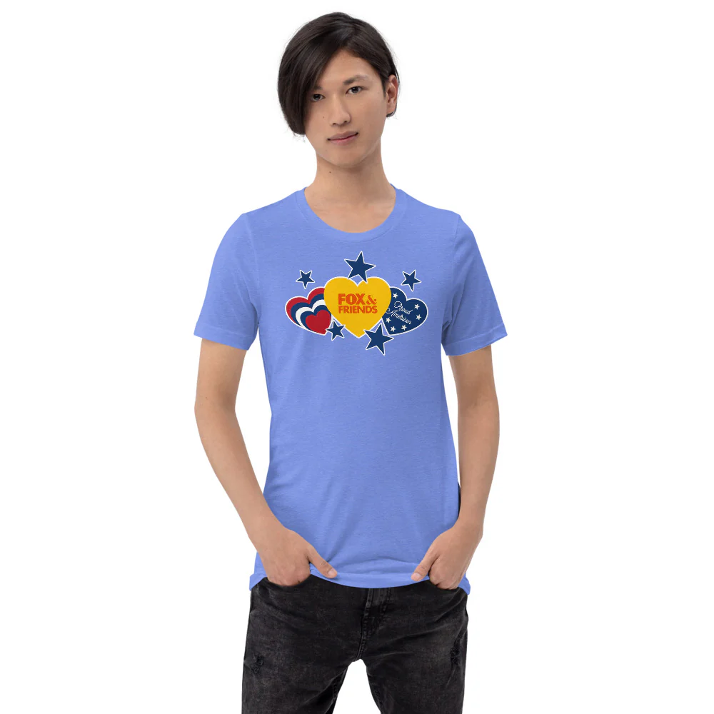 FOX & Friends Proud American Hearts And Stars T-Shirt