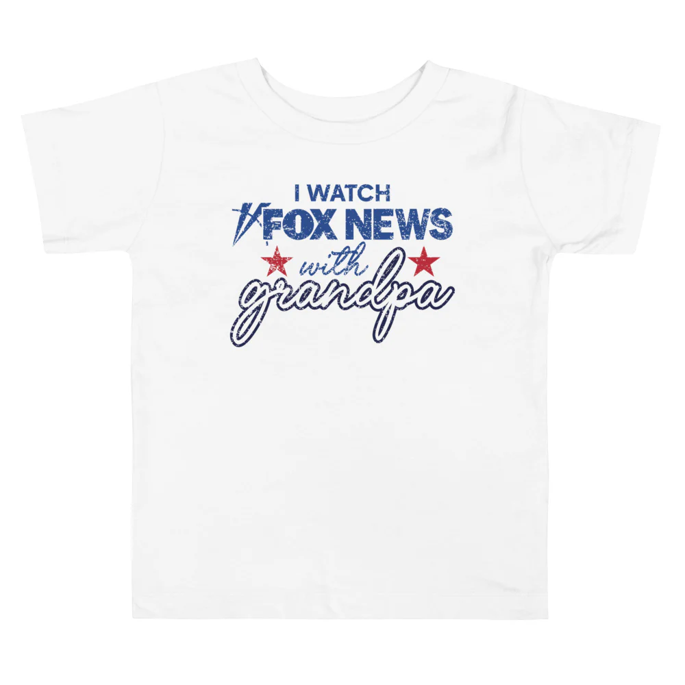 FOX News I Watch with Grandpa Toddler Shirt