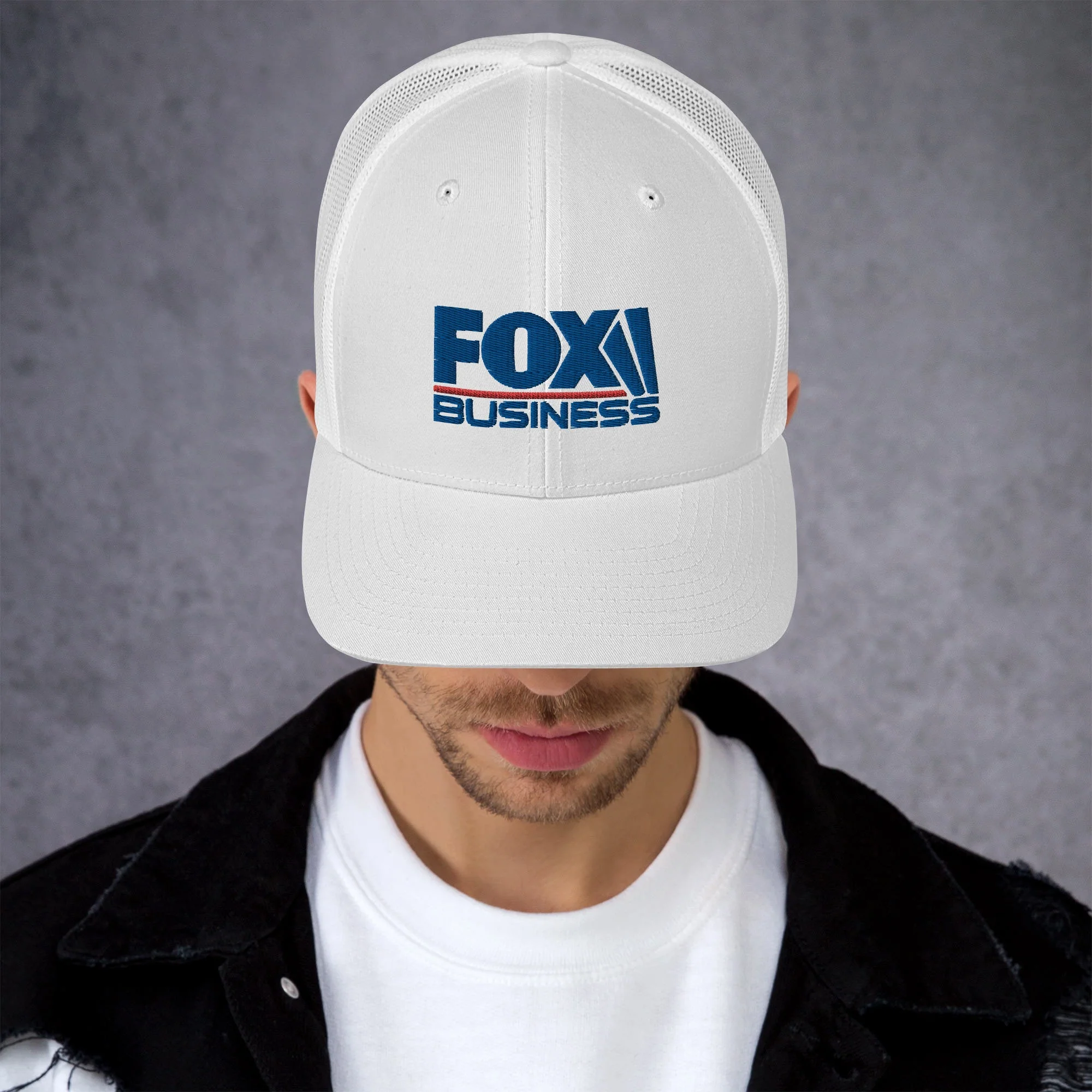 445-fox-business-logo-embroidered-retro-trucker-hat-8.webp FOX Business Logo Embroidered Retro Trucker Hat