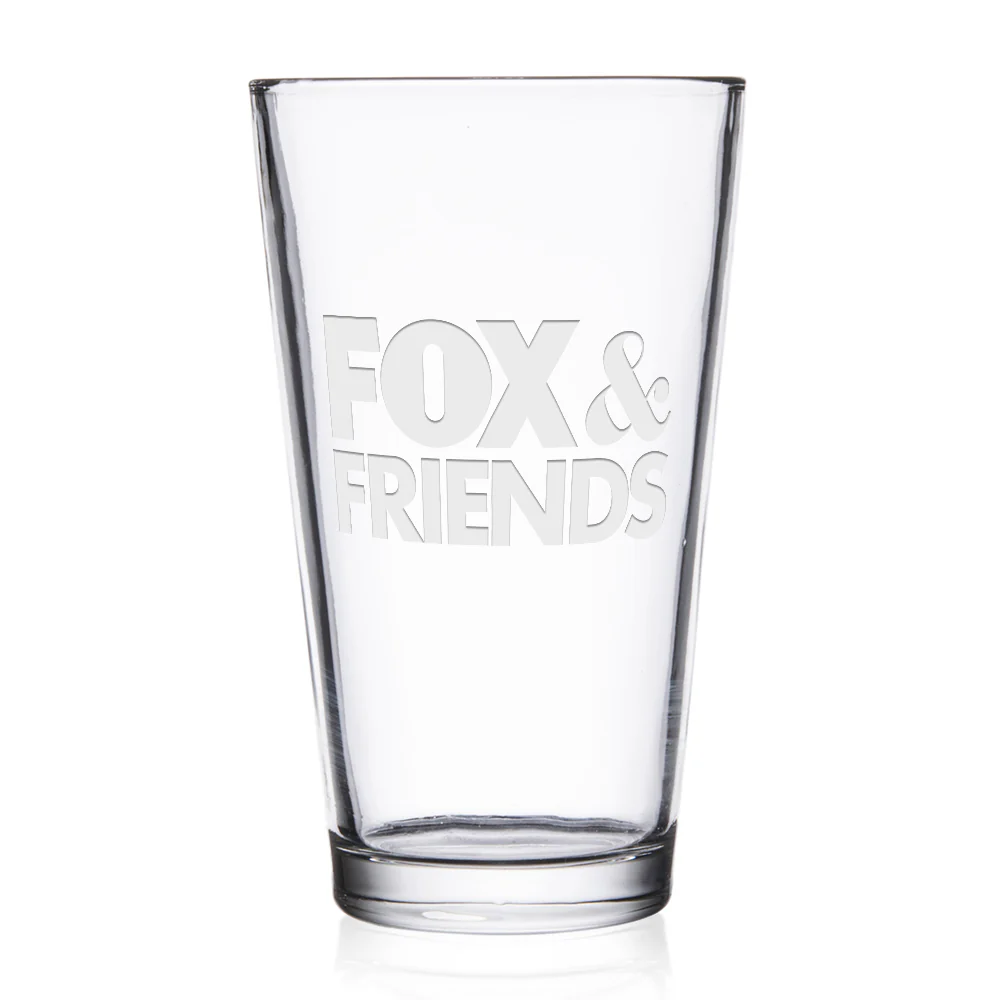 FOX & Friends Personalized Laser Engraved Pint Glass
